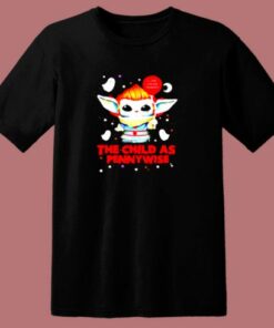 Baby Yoda I Love Chickie Nuggies The Child As Pennywise 80s T Shirt