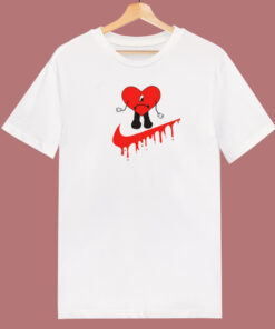 Bad Bunny Nike Sad Heart Parody T Shirt Style Bad Bunny Nike Sad Heart Parody T Shirt Style