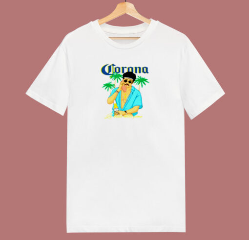 Bad Bunny X Corona Beer Summer Beach 80s T Shirt