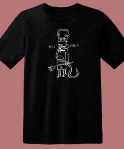 Bad Vibes Bart Simpson 80s T Shirt Style
