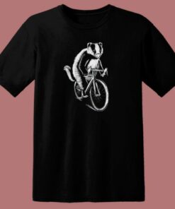 Badger On A Bicycle T Shirt Style On Sale 2