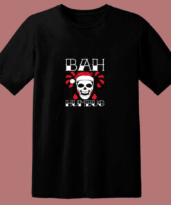 Bah Humbug Skull 80s T Shirt 1