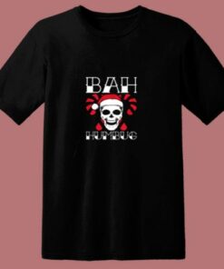 Bah Humbug Skull 80s T Shirt 1 Bah Humbug Skull 80s T Shirt 2