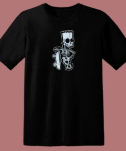 Bare Bones Bart 80s T Shirt