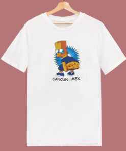 Bart Simpson Cancun Mexico 80s T Shirt Style Bart Simpson Cancun Mexico 80s T Shirt Style