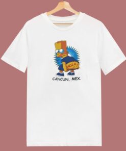 Bart Simpson Cancun Mexico 80s T Shirt Style