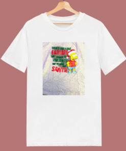Bart Simpson Christmas 80s T Shirt 1