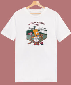 Bart Simpson Radical Red Sox Fan T Shirt Style 1