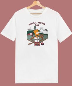 Bart Simpson Radical Red Sox Fan T Shirt Style 2