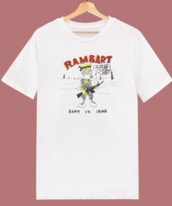 Bart Simpson Rambart T Shirt Style On Sale 1
