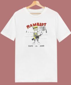 Bart Simpson Rambart T Shirt Style On Sale 2