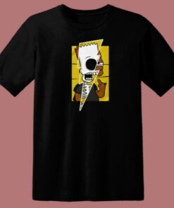 Bart Simpson Thunder Struck 80s T Shirt