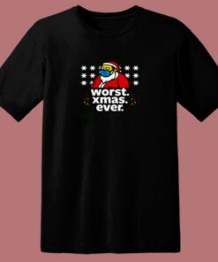 Bart Simpson Worst Christmas 80s T Shirt