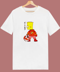 Bart Simpson X Biker Kaneda Akira Movie 80s T Shirt Bart Simpson X Biker Kaneda Akira Movie 80s T Shirt