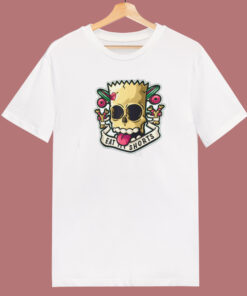 Bart Skull Eat My Shorts 80s T Shirt Bart Skull Eat My Shorts 80s T Shirt