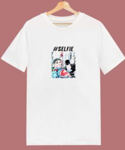 Batman Paris Selfie 80s T Shirt