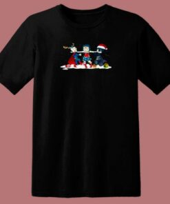 Batman Superman Wonder Woman Christmas 80s T Shirt
