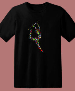 Baton Twirling Hearts 80s T Shirt