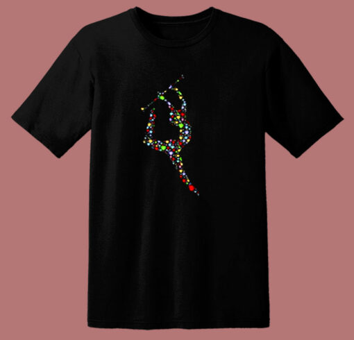 Baton Twirling Hearts 80s T Shirt