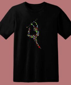 Baton Twirling Hearts 80s T Shirt