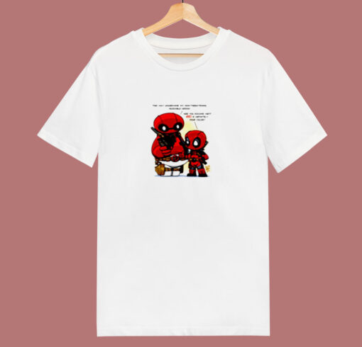 Baymax And Deadpool Parody 80s T Shirt