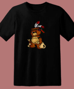 Bear Hustle Money Rap Boys Christmas 80s T Shirt