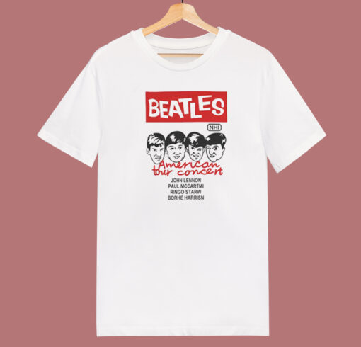 Beatles American Tour Concert T Shirt Style On Sale