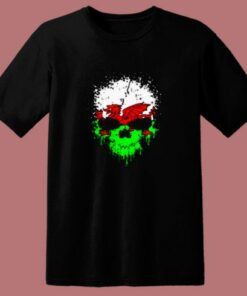 Beautiful Dripping Gothic Skull 80s T Shirt