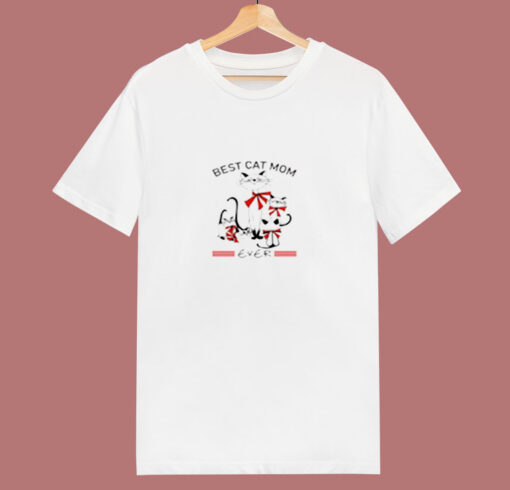 Best Cat Mom Ever 80s T Shirt