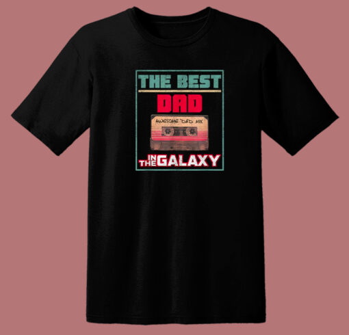 Best Dad In Galaxy Vintage 80s T Shirt Style