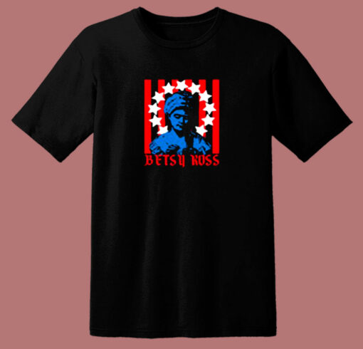 Betsy Ross Flag American 80s T Shirt