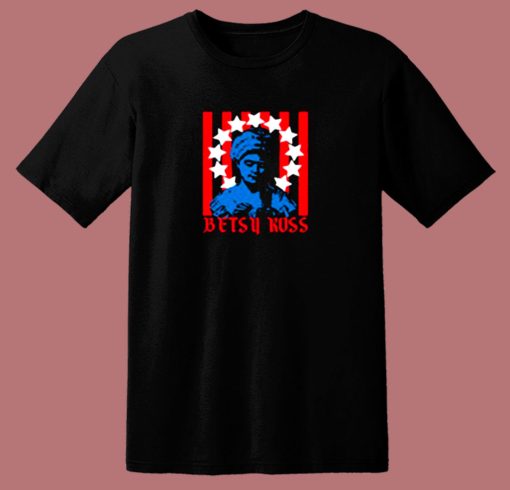 Betsy Ross Flag American 80s T Shirt