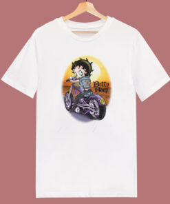 Betty Boop Biker Vintage T Shirt Style Betty Boop Biker Vintage T Shirt Style