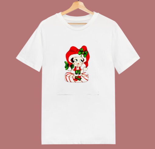 Betty Boop Cute Action Christmas 80s T Shirt