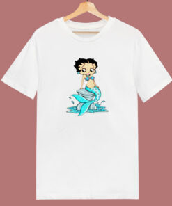 Betty Boop Mermaid 80s T Shirt Betty Boop Mermaid 80s T Shirt