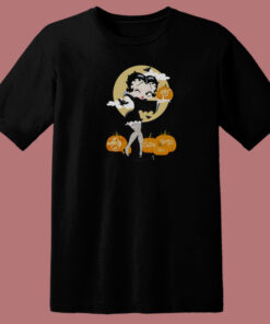 Betty Boop Vamp Pumpkins Halloween 80s T Shirt