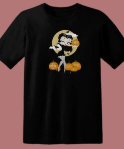 Betty Boop Vamp Pumpkins Halloween 80s T Shirt