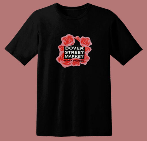 Bianca Chandon Dover Street Rose Flowers 80s T Shirt