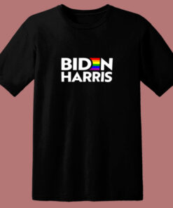 Biden Harris Joe Kamala Lgbt Pride Flag 80s T Shirt