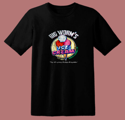 Big Worm’s Ice Cream Est 1995 80s T Shirt