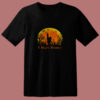 Bigfoot Holloween I Hate People Sunset 80s T Shirt
