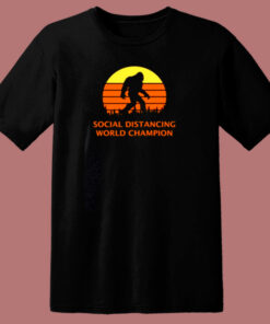Bigfoot Sasquatch Social World 80s T Shirt