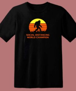 Bigfoot Sasquatch Social World 80s T Shirt