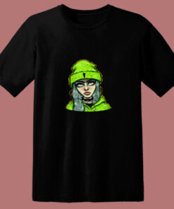 Billie Eilish Fan Art Trap Music Funny 80s T Shirt