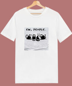 Black Cat Ew People 80s T Shirt Black Cat Ew People 80s T Shirt