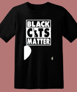 Black Cats Matter 80s T Shirt