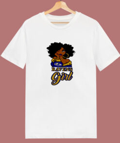 Black Girl Baltimore Ravens 80s T Shirt Black Girl Baltimore Ravens 80s T Shirt