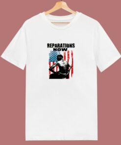 Black History Reparations Now 80s T Shirt