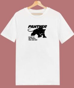 Black Panther Power To The People 80s T Shirt