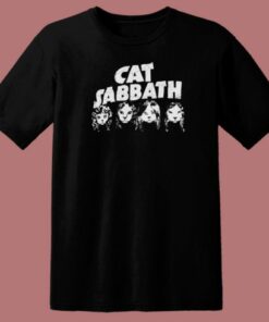 Black Sabbath Cat 80s T Shirt Style